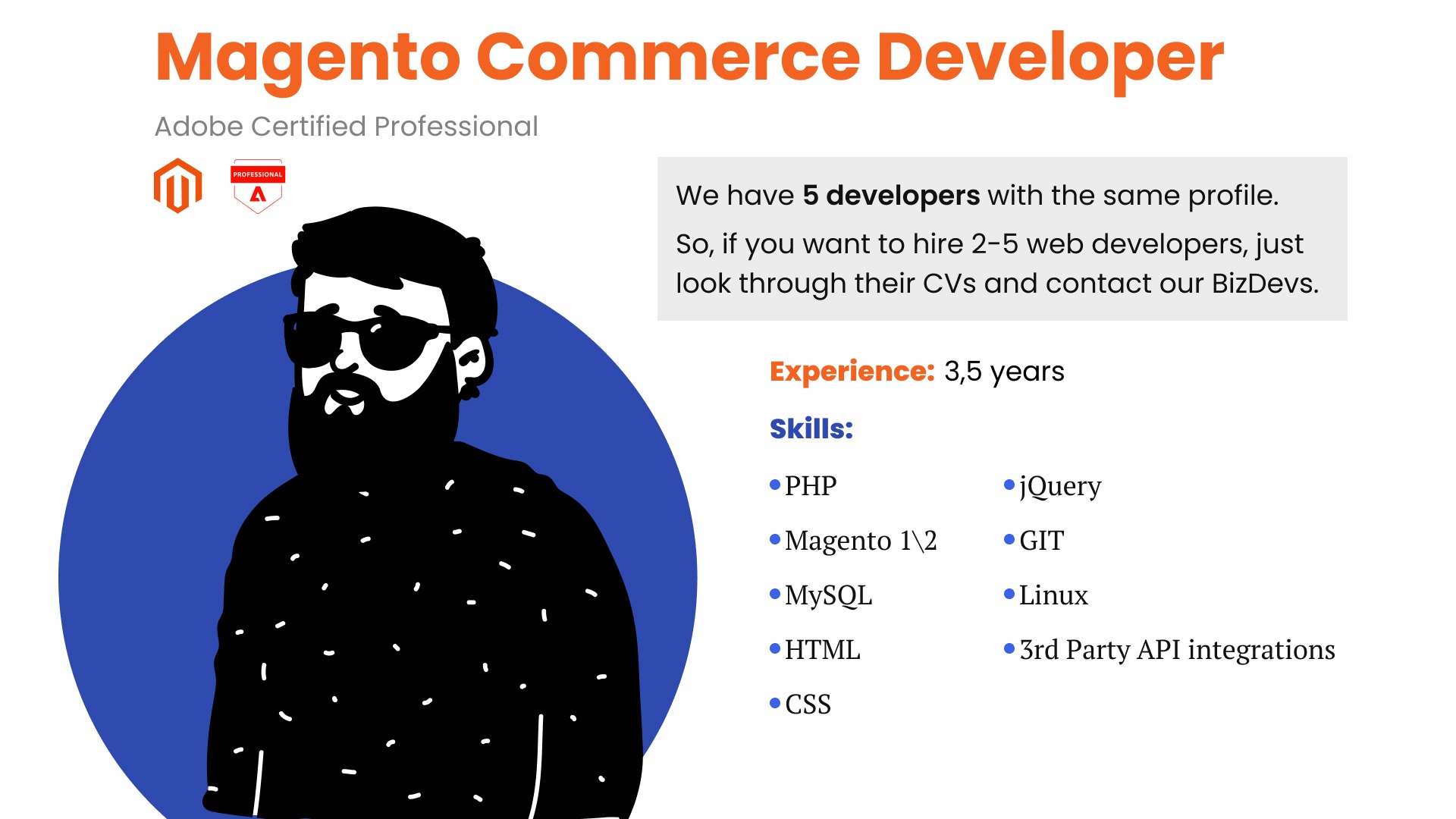 Magento eCommerce Cost - Adibe Certified Developer's Rate