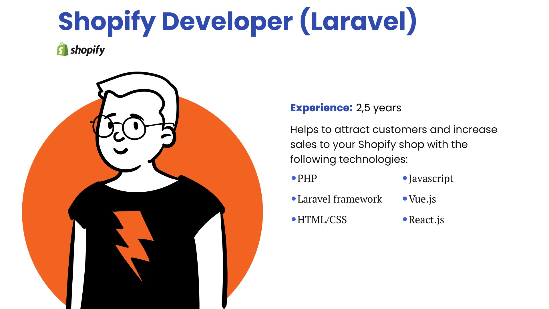 Shopify Developer's Rate - Laravel Development Agency