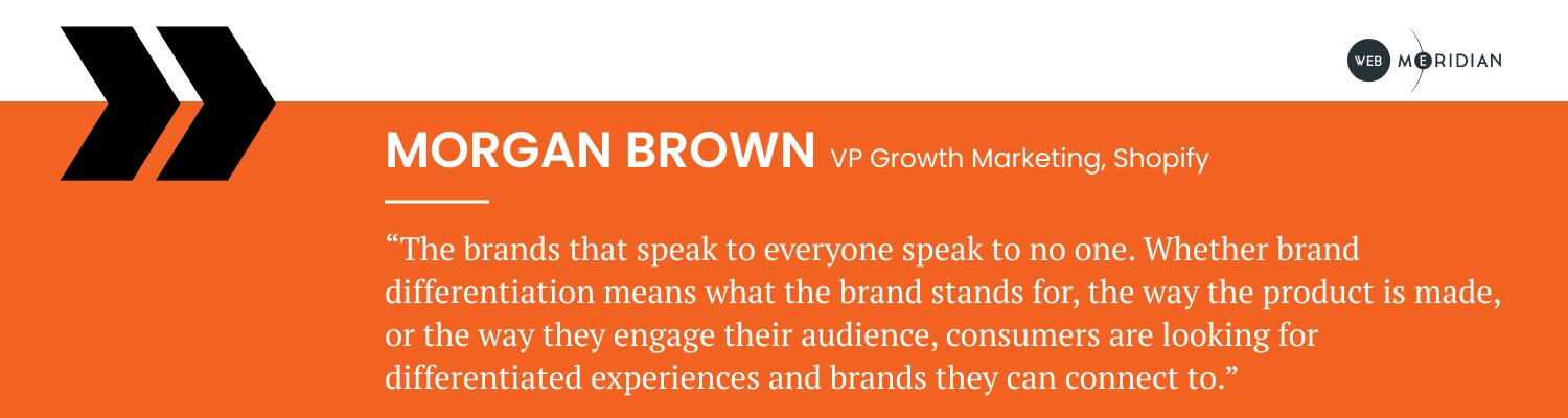 Shopify trends 2022 - Quote of VP Growth Marketing, Shopify