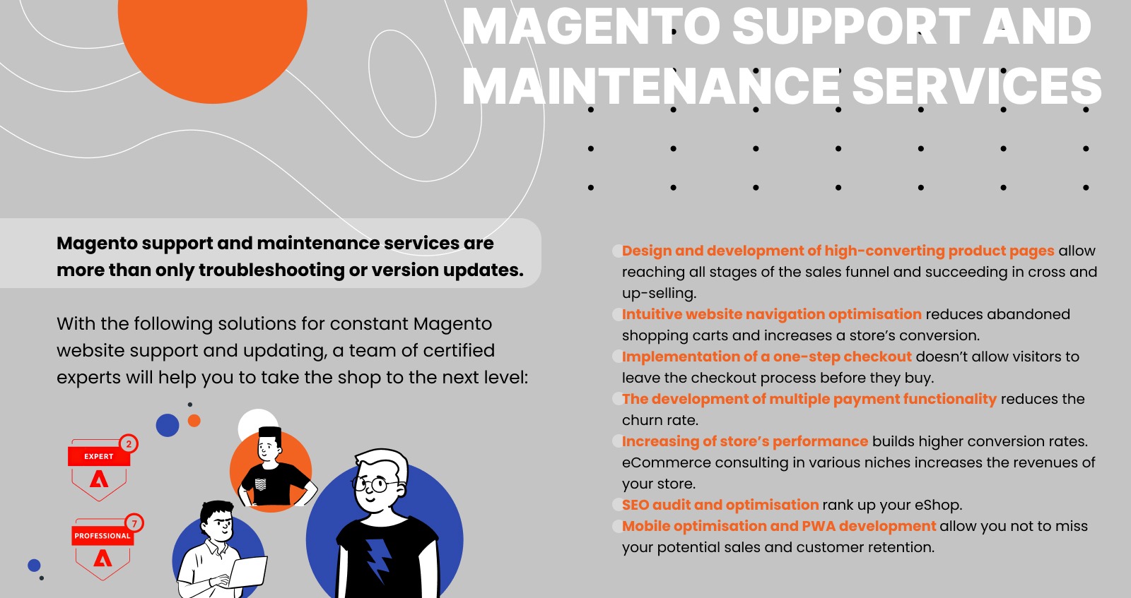 eCommerce Website optimisation and Magento support and maintenance services