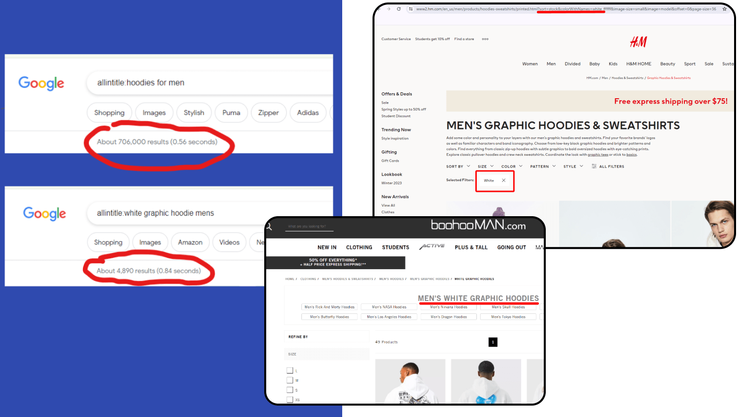 eCommerce SEO mistakes - Product filters